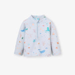 BA - PALE BLUE OCEAN ADVENTURE BABY RASH GUARD