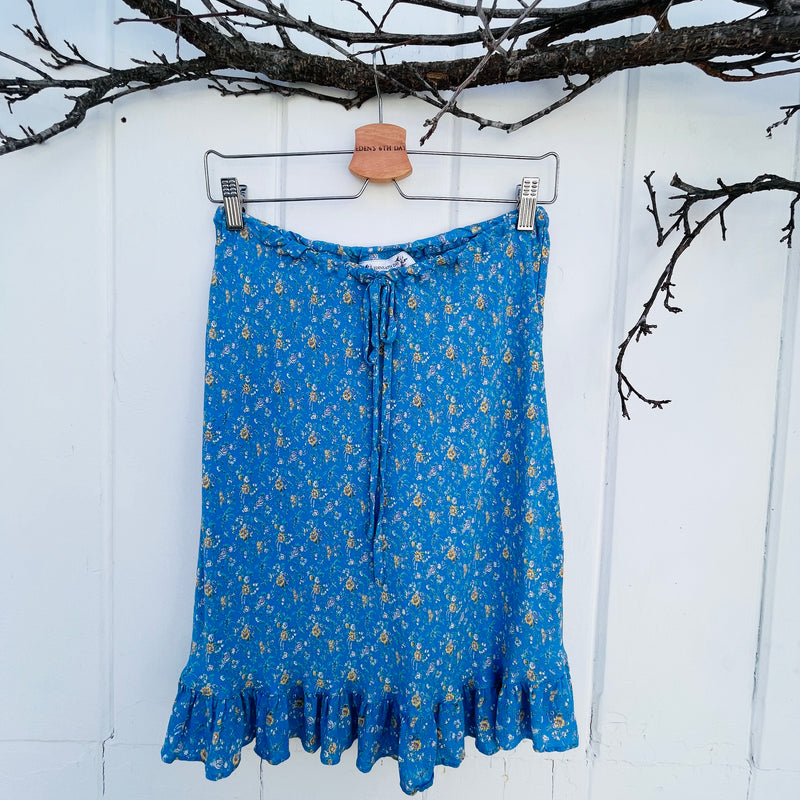 VH-1382 Blue Ditsy Josephine Skirt