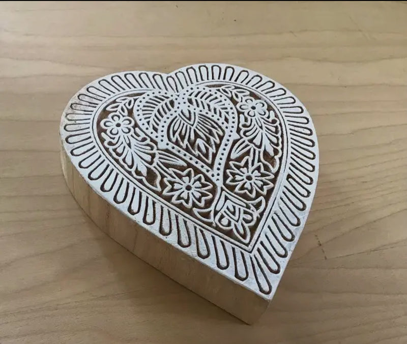 PAR Woodblock 6" Heart