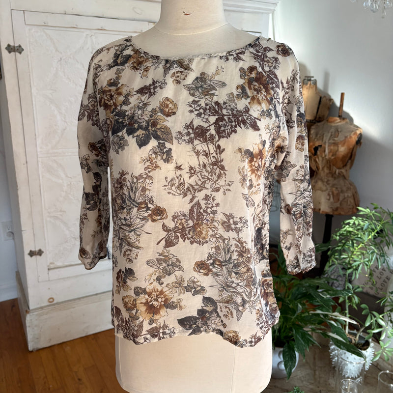 VH- Luu Top Vintage Print