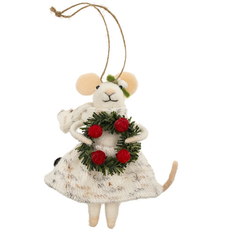 NS Mouse Jolly Julia Ornament