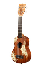 MA - Hibiscus Mahogany Ukulele - Soprano, Concert, Tenor- w/gig bag