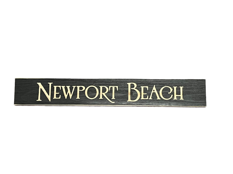 NS Newport Beach Wood Sign