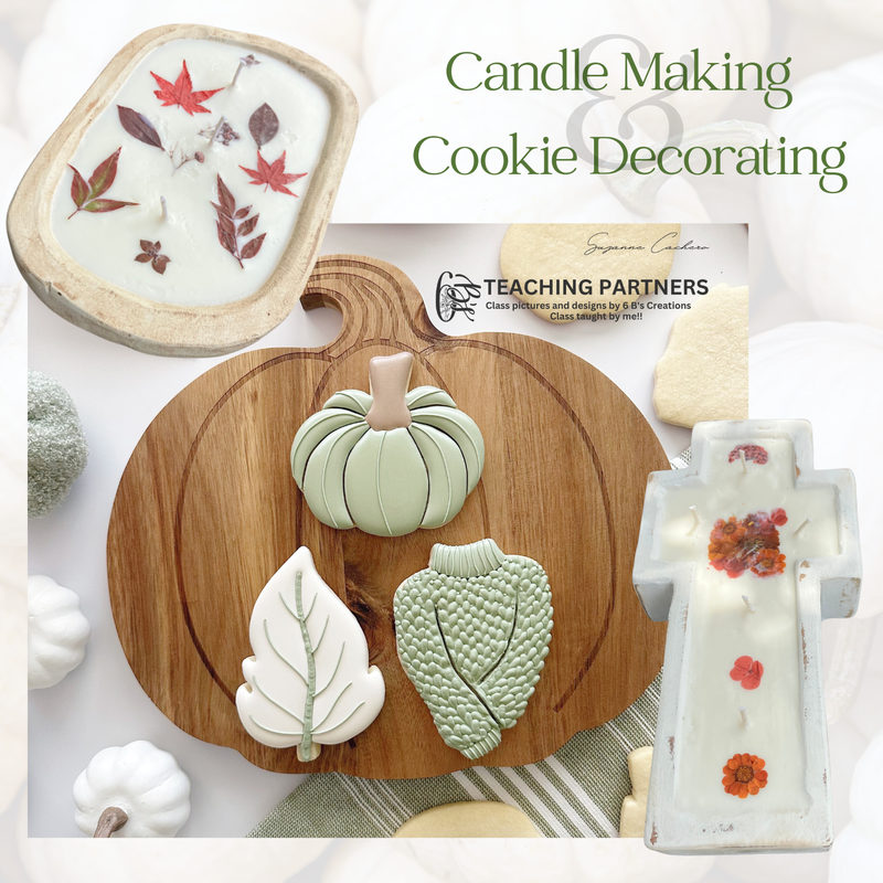 GIVE THANKS Candle + Cookie Workshop ・Tuesday, Nov. 18th · 6pm - 8pm