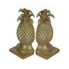 Elegant Gold Pineapple Bookends