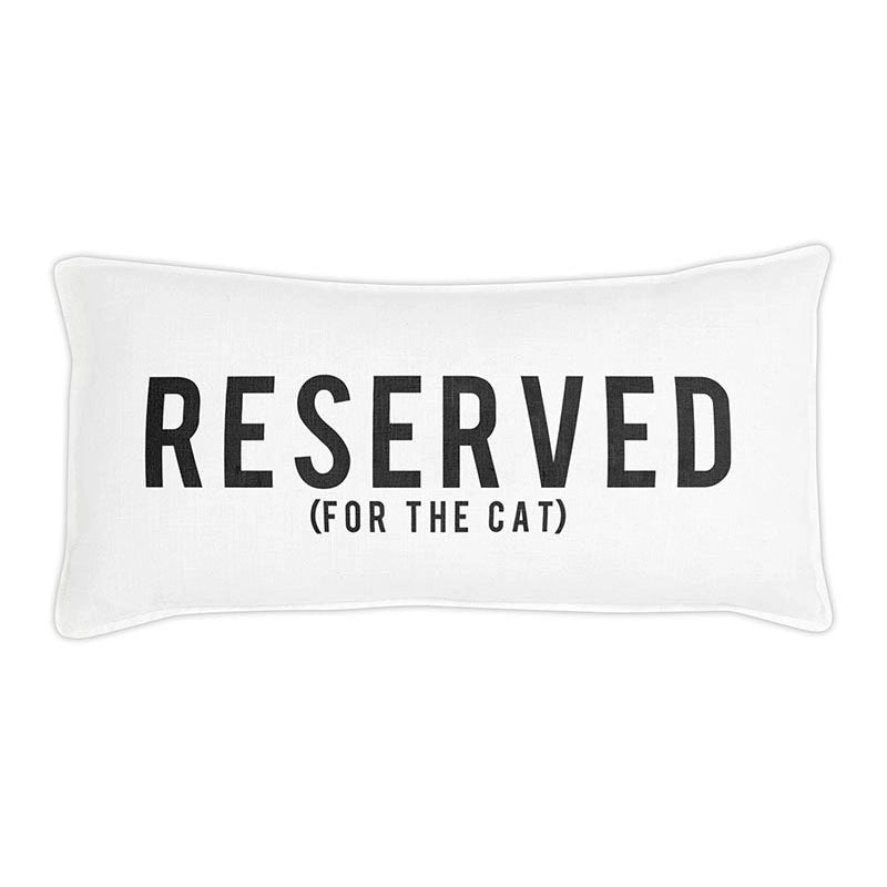 Reserved For The Cat Lumbar Pillow