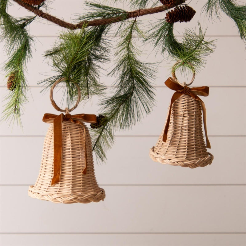 Woven Rattan Bells