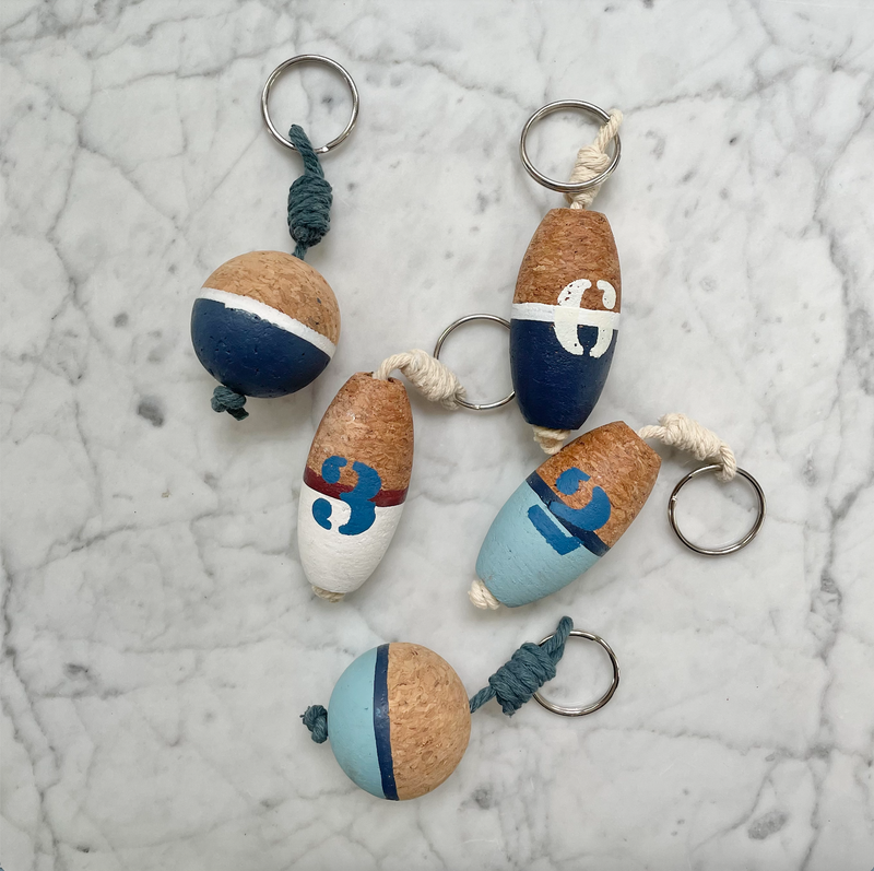 D Bouy Keyring with numbers