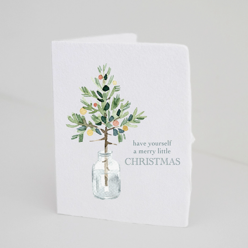 D  "A Merry Little Christmas" Holiday Greeting Card