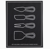 Matte Black Cheese Knives Book Box Set