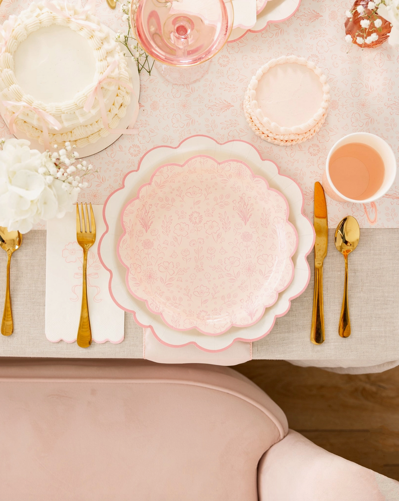 Pembroke Pink Floral Plate