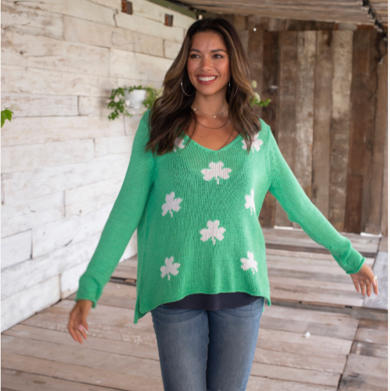 VH-WS118 Mini Shamrock Sweater