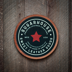 D Sugarhouse Leather Coasters