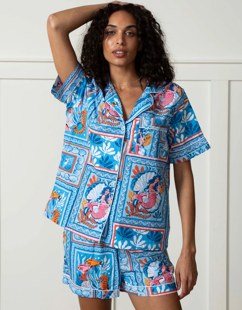 D Tidal Tapestry Short PJ Set