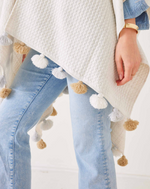 D Classic Tassel Wrap - Sea Salt