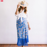 D Mermaid Ruby Fringe Sarong