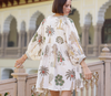 D Taj Mini Dress Palm Natural