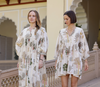 D Taj Mini Dress Palm Natural