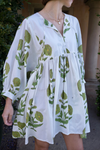 D Taj Mini Dress Green Floral