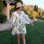 D Taj Mini Dress Green Floral