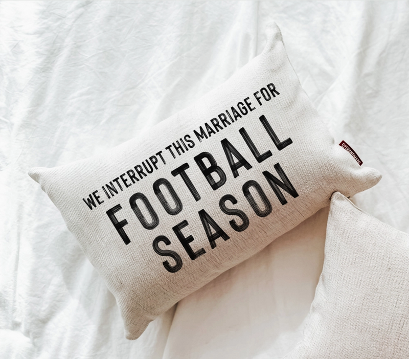 D Football Season Pillow