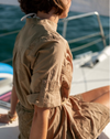 D MerSea Blossom Cotton Cover-Up - khaki