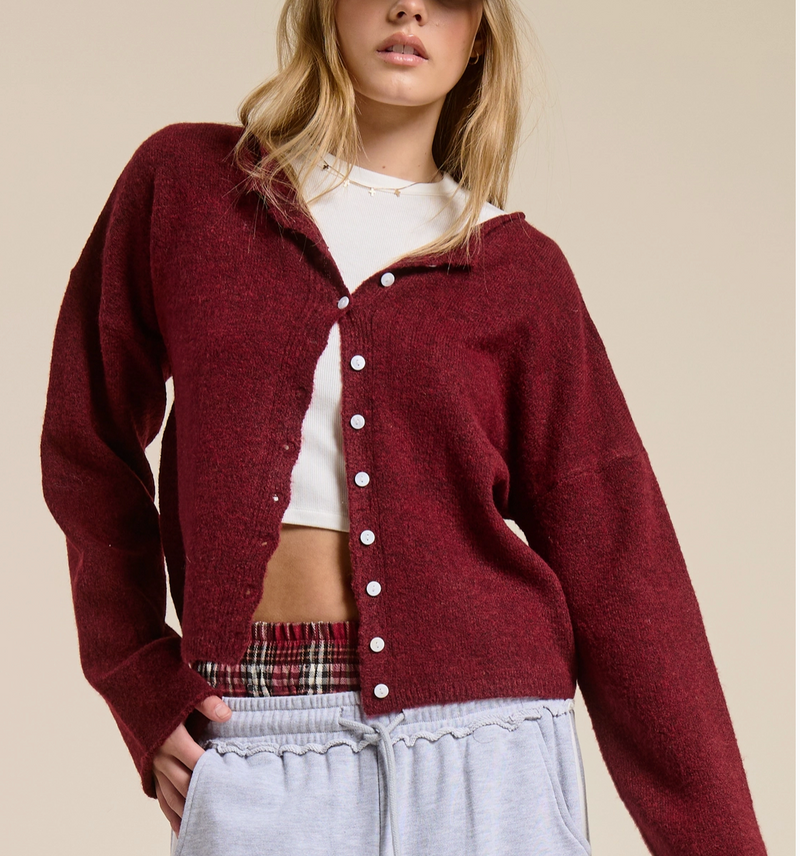 D The Essential Button Down Cardigan