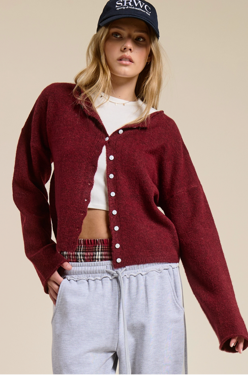 D The Essential Button Down Cardigan