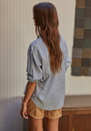 D Vincent Button Down - black stripe