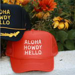 D Aloha Howdy Hello Trucker Hats