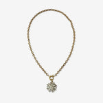 TL JLP Vintage Rhinestone Pendant Necklace