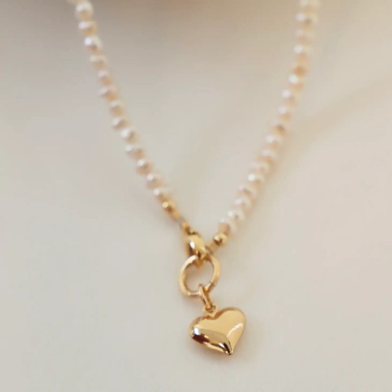 TL JKW Pearl Heart Necklace