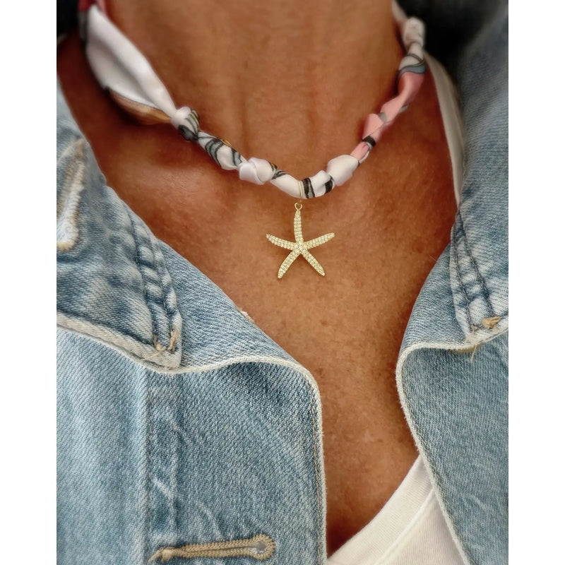 TL JTBC Scarf Charm Necklace