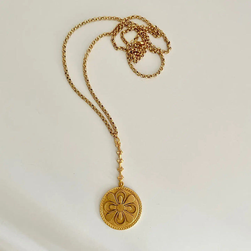 TL JSFS 30" Compass Pendant Necklace