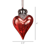 TL AHA Crown Heart Ornament