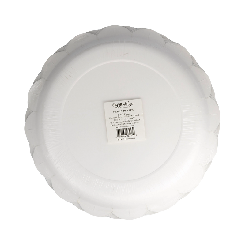 Woodland Scalloped 10" Paper Plates