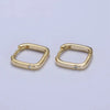 TL JAE GF CZ Boxy hoop Earrings