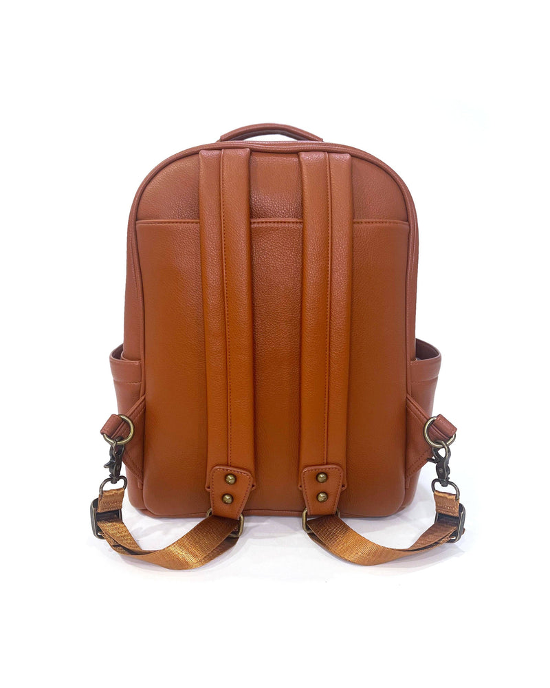 The Joni Backpack Diaper Bag High Quality Vegan Leather – Seaside Gallery and Goods