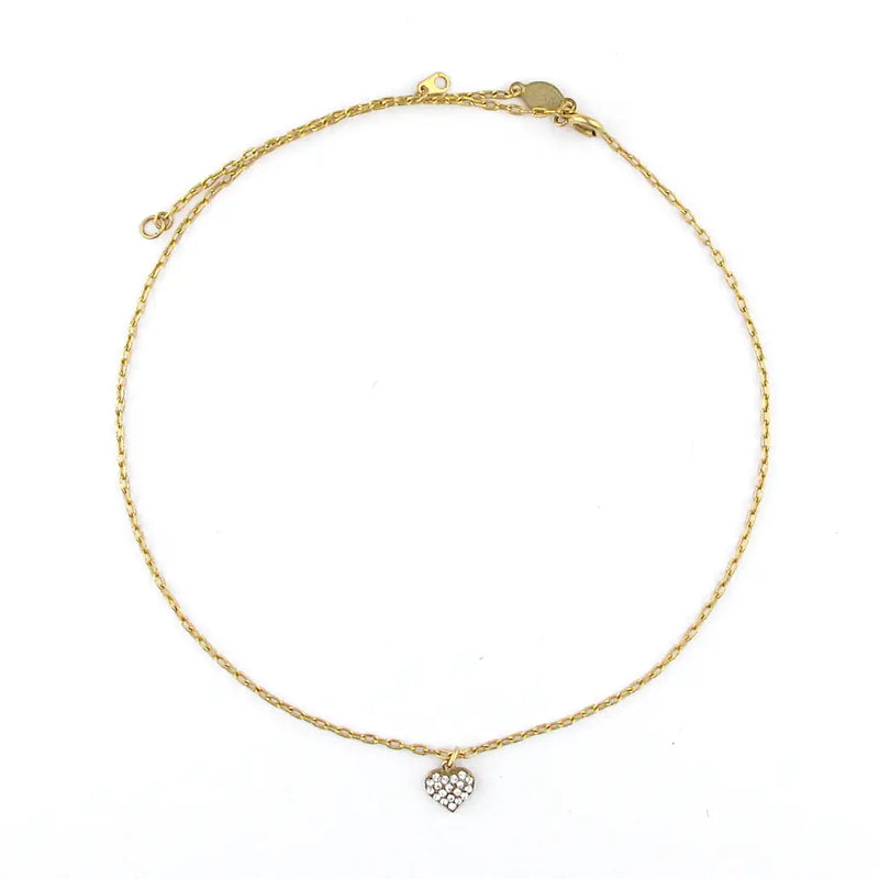 TL JLVP Pave Heart Necklace