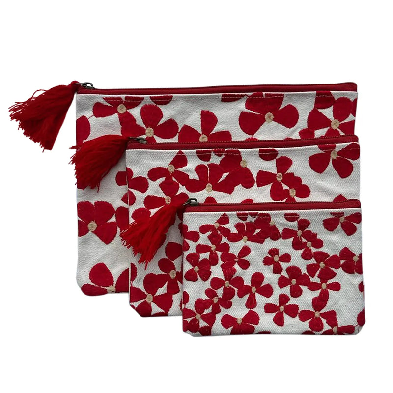 TL CL Floral Pouch