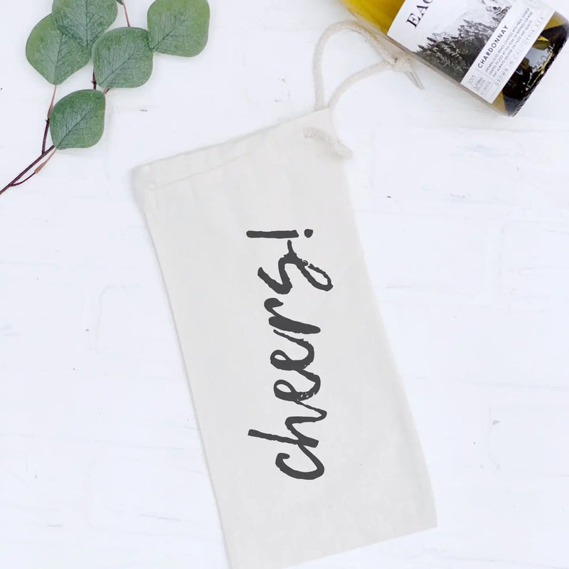 WS Cheers! - Hostess Canvas Wine Bag