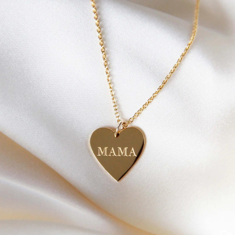 TL JM Mama Heart Necklace
