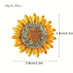 TL JMH Sunflower Brooch