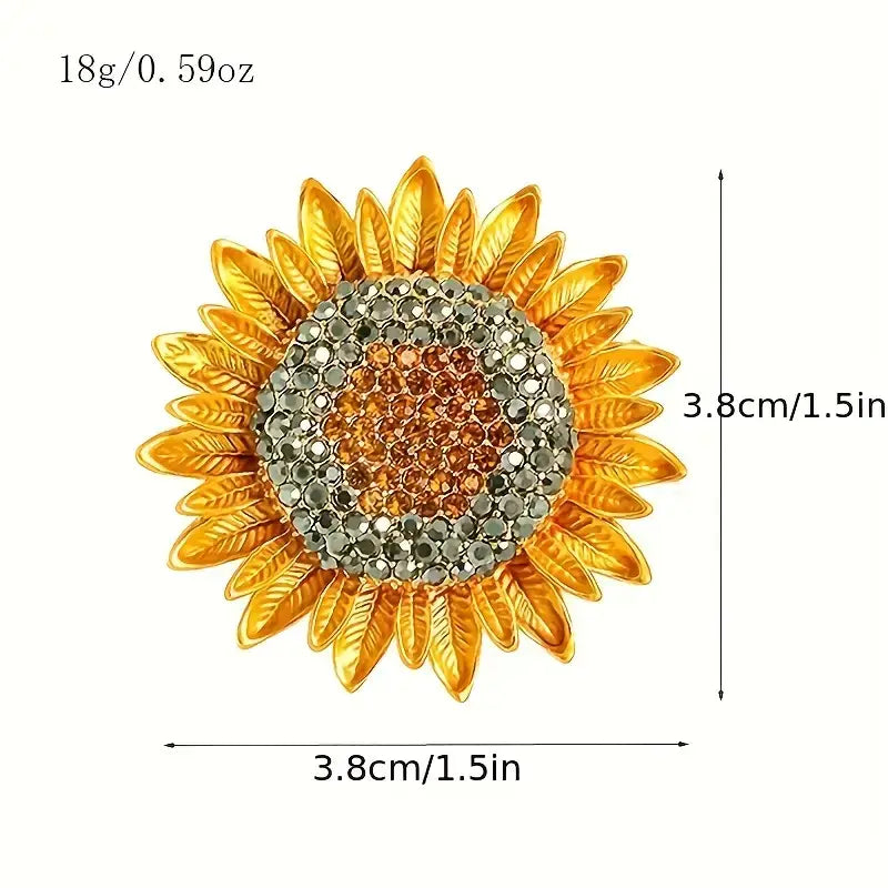 TL JMH Sunflower Brooch