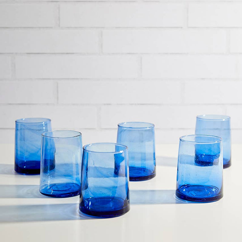 WS Moroccan Cone Glassware Small - Blue