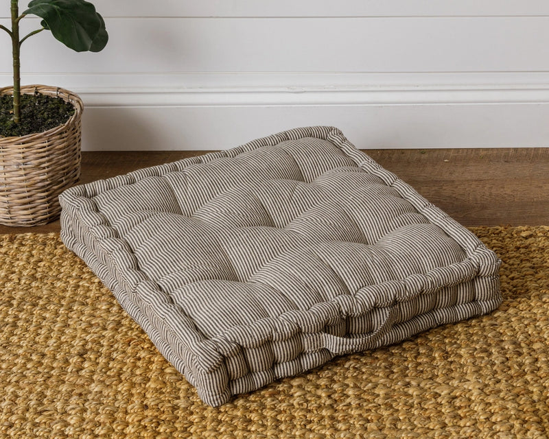BB - Striped Tufted Floor Cushion
