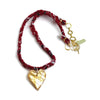 TL JCO Bandana Heart Necklace