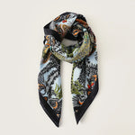 TL A A Leaf Print Scarf