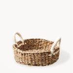 WS Handwoven Savar Round Bread Basket
