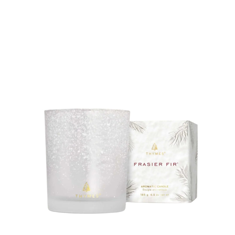 NS Frasier Fir Flocked Med Candle